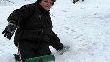V neděli 31. ledna 2010 na Nové Dědině uspořádali tradiční sáňkařské závody pro děti.