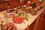 Výstava ovoce, zeleniny a včelích produktů ve Zdounkách.