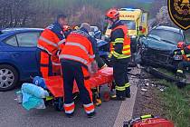 Nehoda nedaleko obce Chvalnov-Lísky na Kroměřížsku, 17. 3. 2024