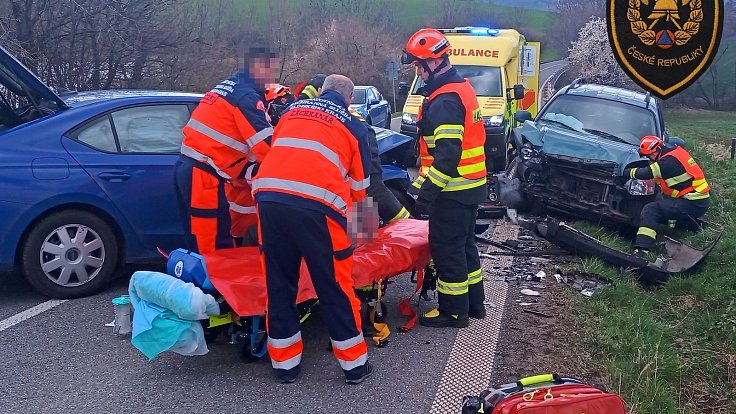Nehoda nedaleko obce Chvalnov-Lísky na Kroměřížsku, 17. 3. 2024