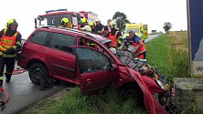 Autonehoda u obce Horní Lapač