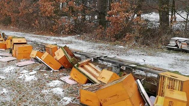 Včelaři někdo v Přílepích pobořil na třicet úlů, viník zatím spravedlnosti uniká. Pokud si někdo v noci na minulý pátek 9. února u silnice vedoucí z Lukovečku do Přílep a dál na Holešov všiml něčeho podezřelého, může se obrátit na policii.