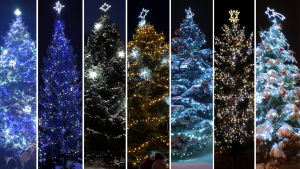 Rozzářené symboly Vánoc už zdobí města a vesnice na Kroměřížsku. Kde mají ten nejhezčí vánoční strom?