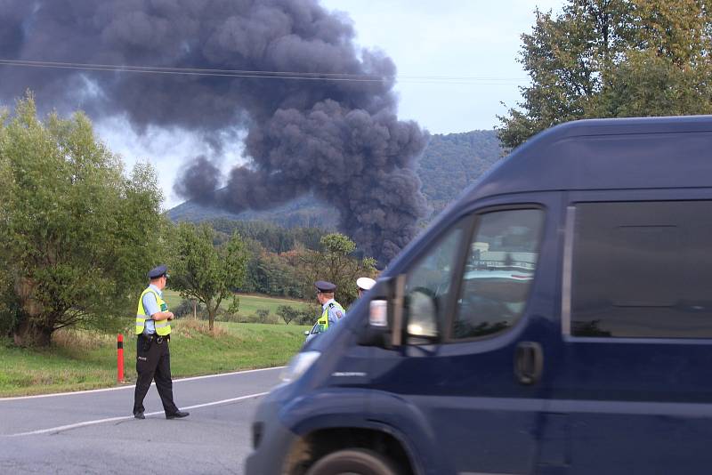 Požár v Čepro Loukov