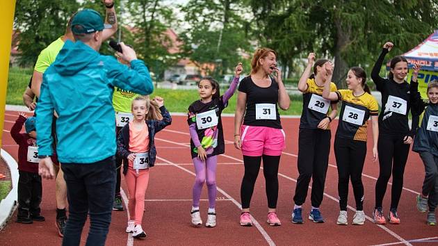 Noční běh v Holešově, Pavel Dvořák, Jarmila Hastíková