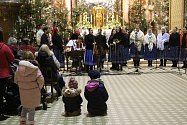 Vánoční koncert s názvem V Betlémě se svítí, který na Svatém Hostýně zorganizovala Cimbálová muzika Bukovinka ve spolupráci s dalšími soubory v sobotu 28. prosince 2019.