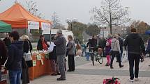 KROMĚŘÍŽSKÉ FARMÁŘSKÉ TRHY SI BUDUJÍ TRADICI. Nabídka stánkařů, ale i zajímavý doprovodný program přilákalo v sobotu na Hanácké náměstí v Kroměříži mnoho návštěvníků, především pak rodiny s dětmi.