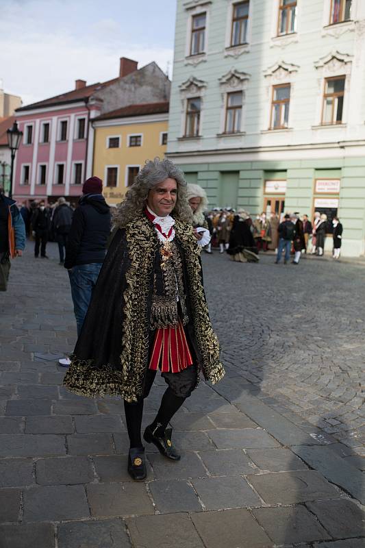 Natáčení Marie Terezie v Kroměříži, 6. května 2021.