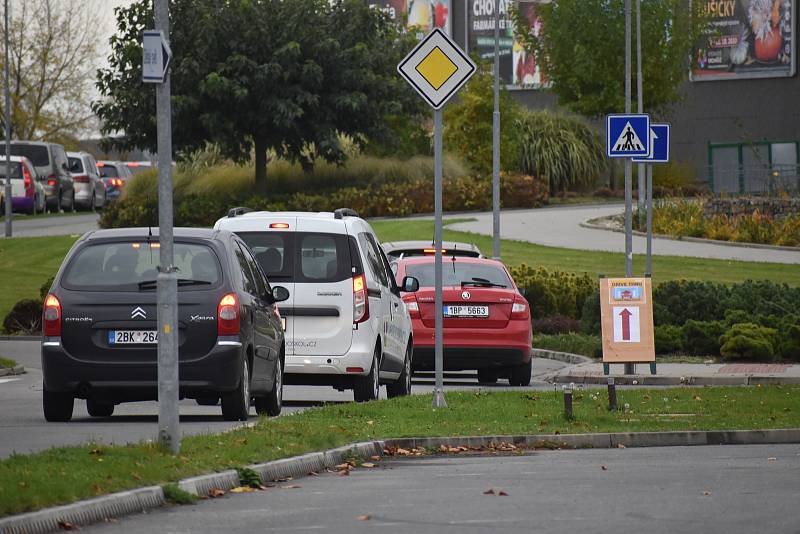 Druhé odběrové místo pro pacienty s podezřením na covid-19 v Kroměříži.