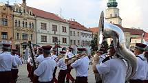 Mezinárodní festival vojenských hudeb na Velkém náměstí v Kroměříži 2019