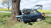 Čelní náraz do vzrostlého stromu padesátiletý řidič auta Škoda Felicia nepřežil. K nehodě došlo 9. dubna krátce po půl jedné odpoledne.