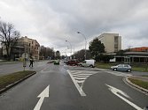 Ani policisté v Kroměříži neměli klidný Štědrý den. Vyjížděli k nehodě na křižovatce Spáčilova a Tovačovského.
