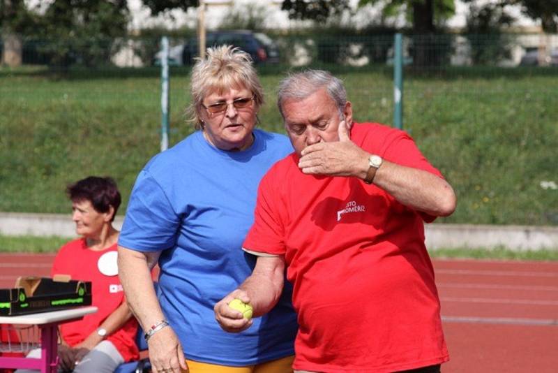 Sportovní den za účasti partnerského města Nitra uspořádal ve středu 7.9. v Kroměříži tamní Klub seniorů.