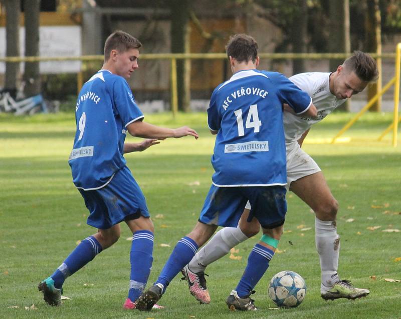 I. A třída, sk. B, 12. kolo: TJ Petřvald na Moravě – AFC Veřovice 1:0 (1:0)