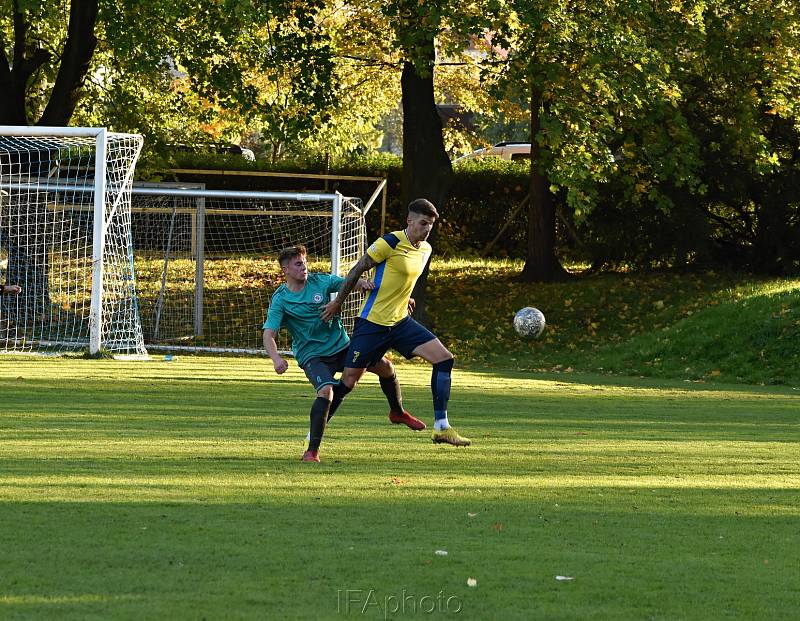 Zápas 10. kola fotbalové I.A třídy, skupiny B, Libhošť - Jablunkov 3:2.