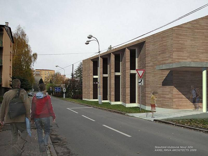 Novojičínští skauti ze střediska Pagoda představili zastupitelům města projekt na vybudování nové klubovny.