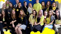 Žlutá barva je symbolem oderské střední školy.