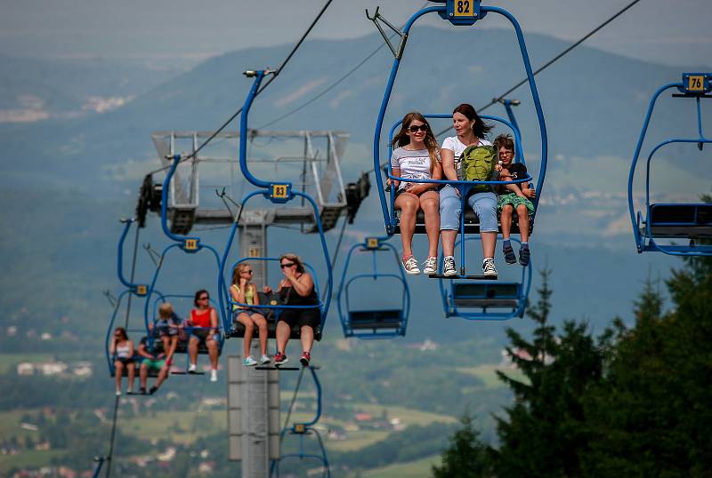 Lanovka na Pustevnách.