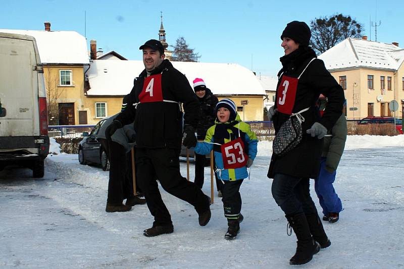 Silvestrovský běh Hodslavicemi.