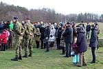 Setkání u památníku americkým letcům, jejichž bombardér sestřelili před 75 lety německé stíhačky, se uskutečnilo v sobotu 14. prosince v Palačově u Starého Jičína.