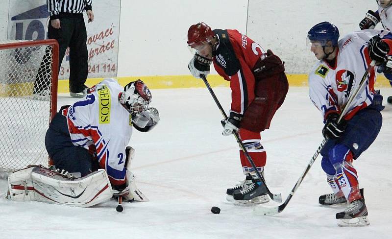 Hokejisté Nového Jičína na domácím ledě podlehli Prostějovu.