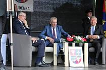 Prezident Miloš Zeman ve Studénce.
