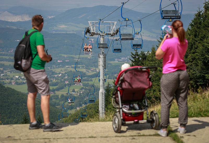 Lanovka na Pustevnách.