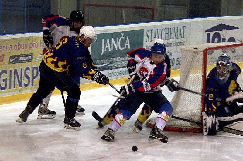 Hokejisté B týmu Nového Jičína posledhli Krnovu až v samém závěru utkání.