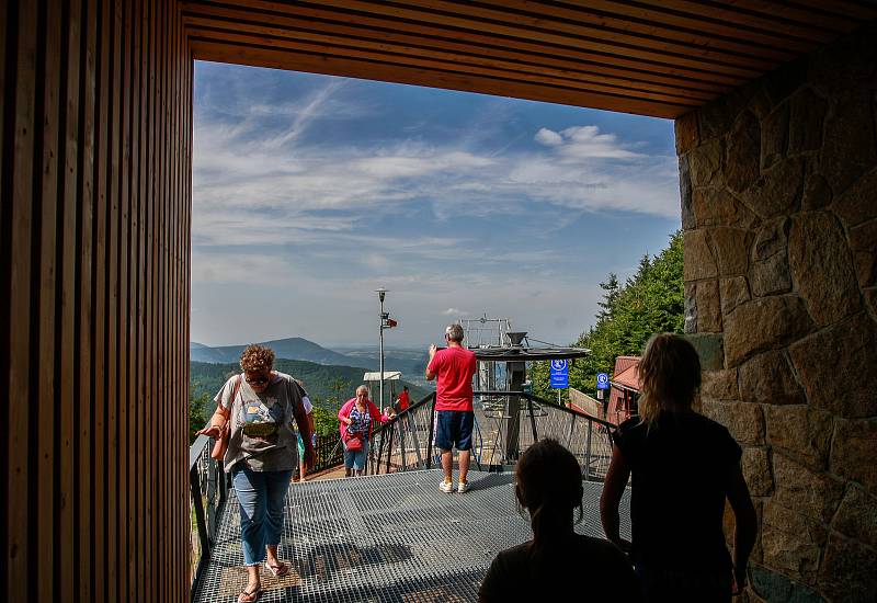 Lanovka na Pustevnách.