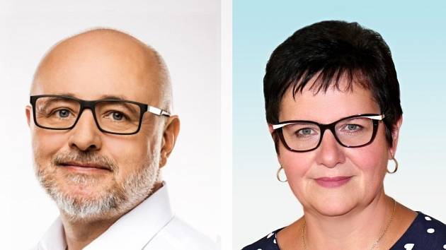 Kandidáti 2. kola senátních voleb v Nové Jičíně - Jaromír Radkovský a Ivana Váňová
