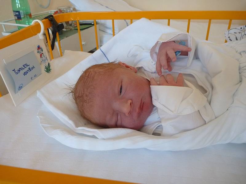 VOJTĚCH ŠINDLER, Frenštát pod Radhoštěm, nar. 5. 12. 2012, 49 cm, 3,55 kg. Nemocnice Nový Jičín.