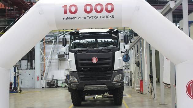 Desetitisící vyrobené vozidlo společností Tatra Trucks.