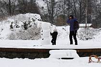 Sněhuláci na Novojičínsku 23. ledna 2023.