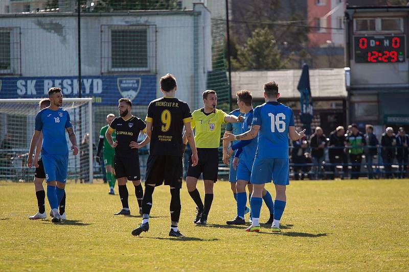 Frenštát  prohrál gólem v nastavení. Foto: Lubomír Mazoch