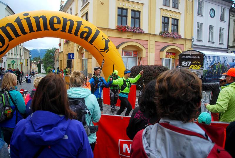 Cíl 8. ročníku extrémního závodu Beskydská sedmička byl opět ve Frenštátu pod Radhoštěm.