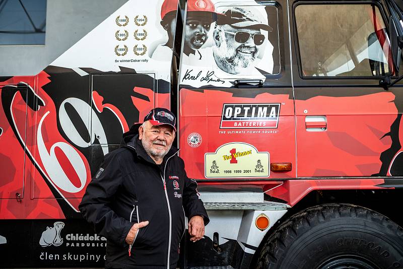 Karel Loprais, český automobilový závodník a šestinásobný vítěz automobilových závodů Rallye Dakar, 18. prosince ve Frenštátě pod Radhoštěm. Na snímku Karel Loprais.