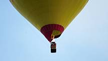 Horkovzdušný balon se vznášel v neděli nad Odrami.