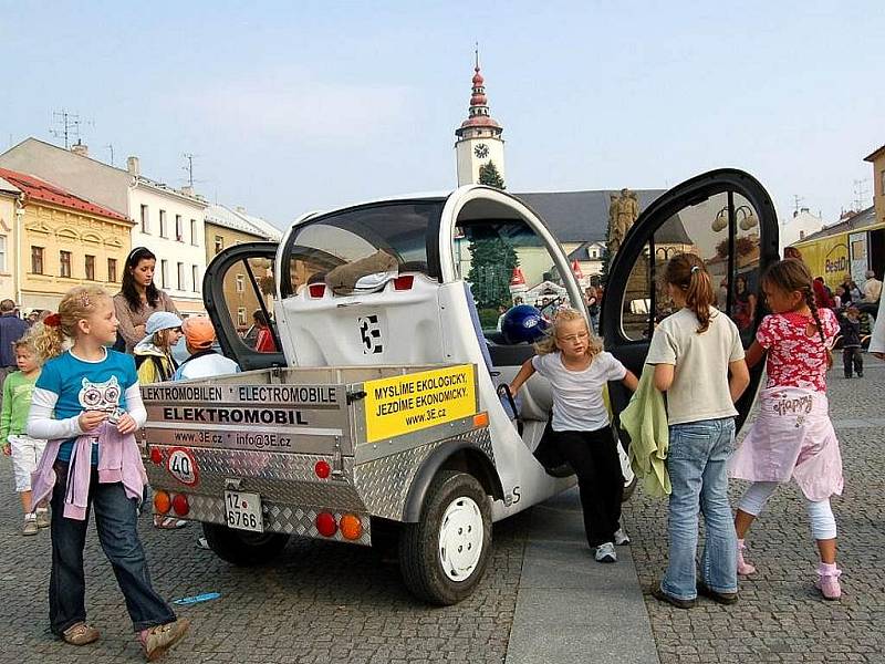 Evropský týden mobility vyvrcholil v Bílovci v úterý 22. září na Slezském náměstí.