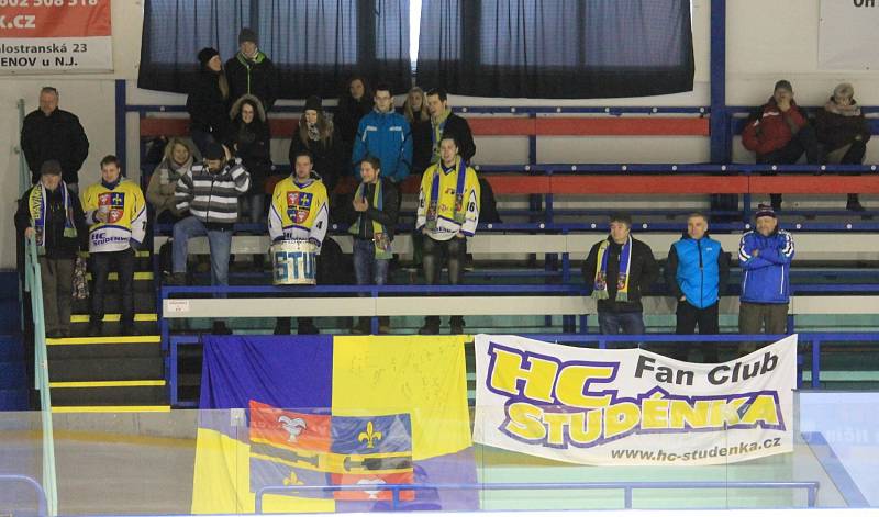Čtvrté derby letošního ročníku krajské ligy - 27. kolo: HK Nový Jičín B – HC Studénka (0:9)