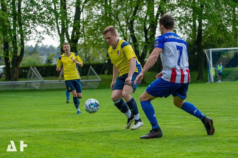 Zápas 21. kola fotbalové I.A třídy, skupiny B, Libhošť - Baník Albrechtice 1:1. Foto: Adam Hána