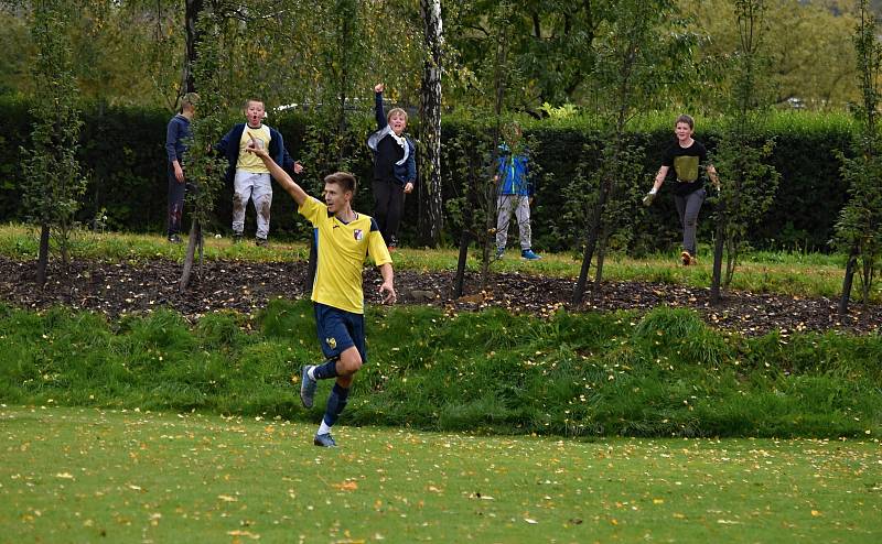 Zápas 9. kola fotbalové I.A třídy, skupiny B, FC Libhošť - SK Horní Suchá 4:3.