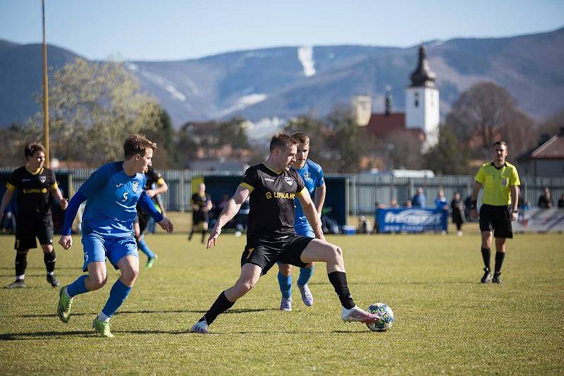 Frenštát  prohrál gólem v nastavení. Foto: Lubomír Mazoch