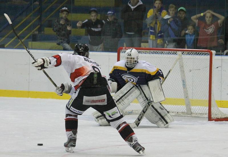 HC Kopřivnice – VSK Technika Brno 3:4 SN (1:1, 1:0, 1:2 – 0:0, 0:1)