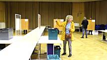 Zahájení voleb v Novém Jičíně v pátek 23. září 2022.