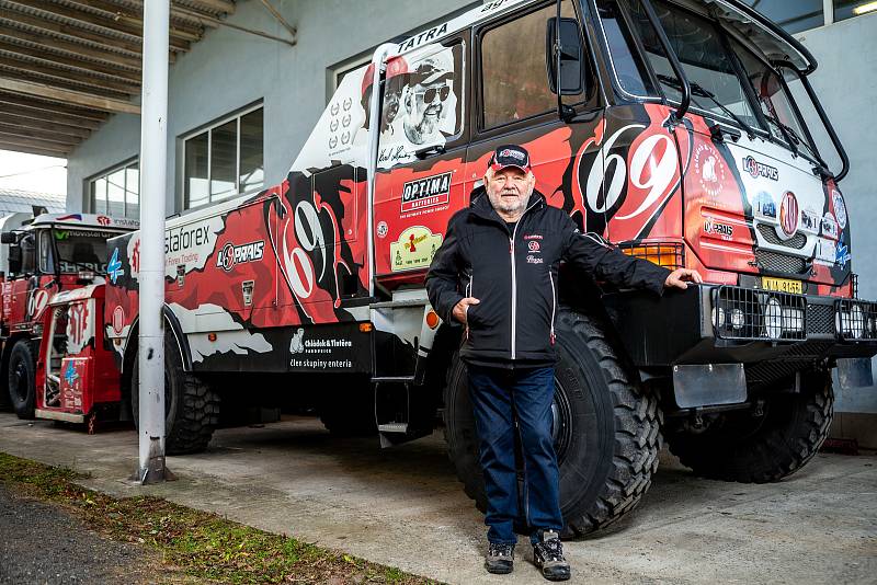 Karel Loprais, český automobilový závodník a šestinásobný vítěz automobilových závodů Rallye Dakar, 18. prosince ve Frenštátě pod Radhoštěm. Na snímku Karel Loprais.