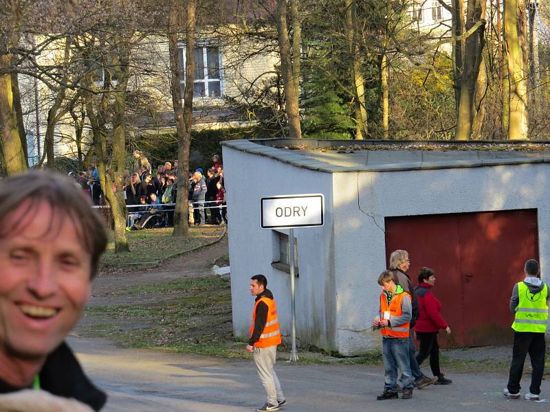 Takto to vypadalo v sobotu 30. března při rychlostní zkoušce 38. Kowax Valašské rally ValMez 2019 v okolí Skalních sklepů v Odrách.