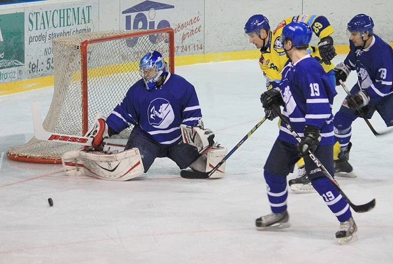 Snímky z utkání HC Nový Jičín - HC Zubr Přerov 0:3 (0:0, 0:3, 0:0).