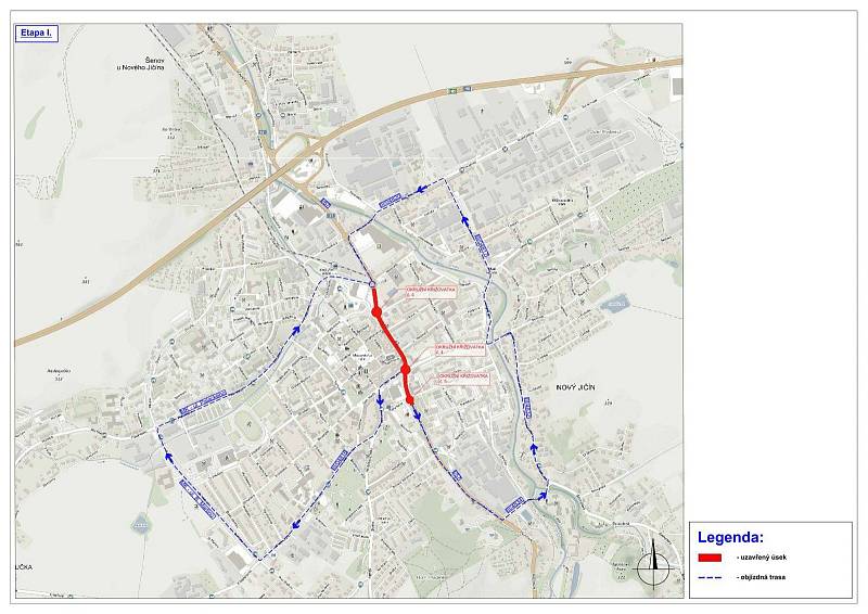 Řidiči musejí počítat v Novém Jičíně s objížďkami.