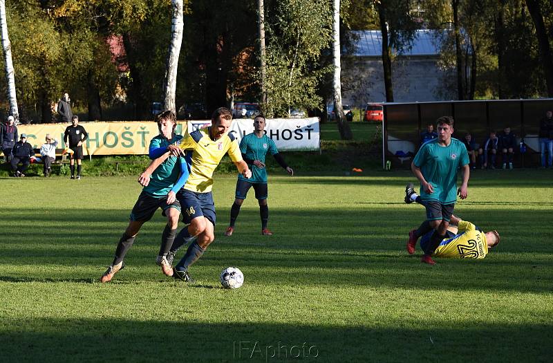 Zápas 10. kola fotbalové I.A třídy, skupiny B, Libhošť - Jablunkov 3:2.