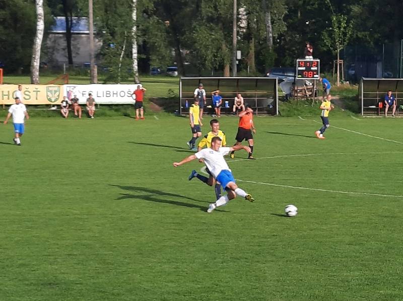 Zápas závěrečného 14. kola fotbalové I.A třídy, skupiny B, Libhošť - Jistebník 4:2.